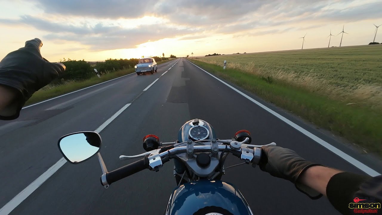 MZ TS 250/0 Fahrt am Sommerabend ☀️