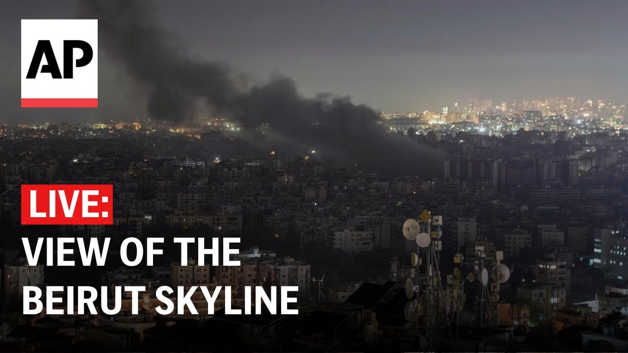 LIVE: View of the Beirut skyline in Lebanon