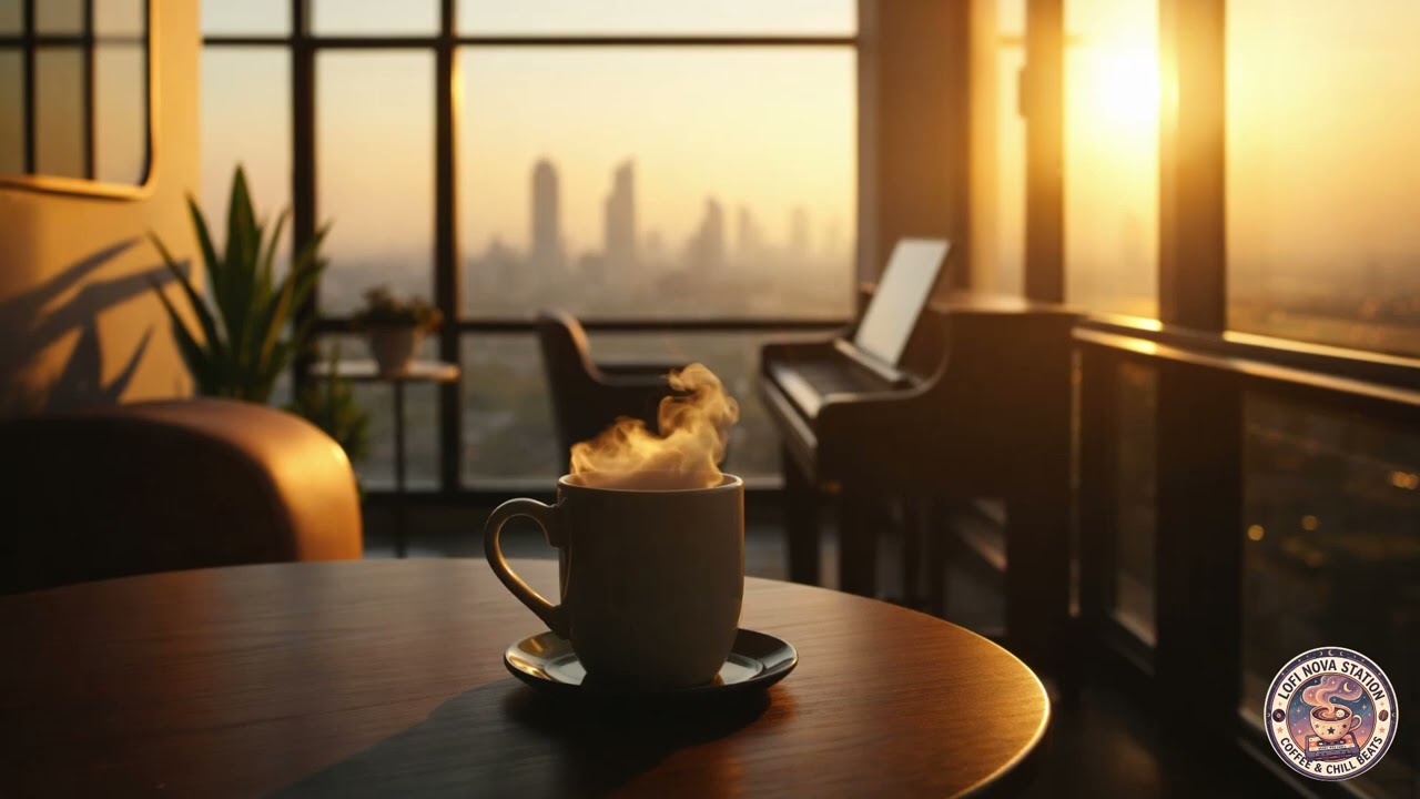 Relaxing Study Music | Cozy Coffee Shop ☕ Vol.21 – Lofi Hip Hop & Soft Jazz Piano | Chill Background