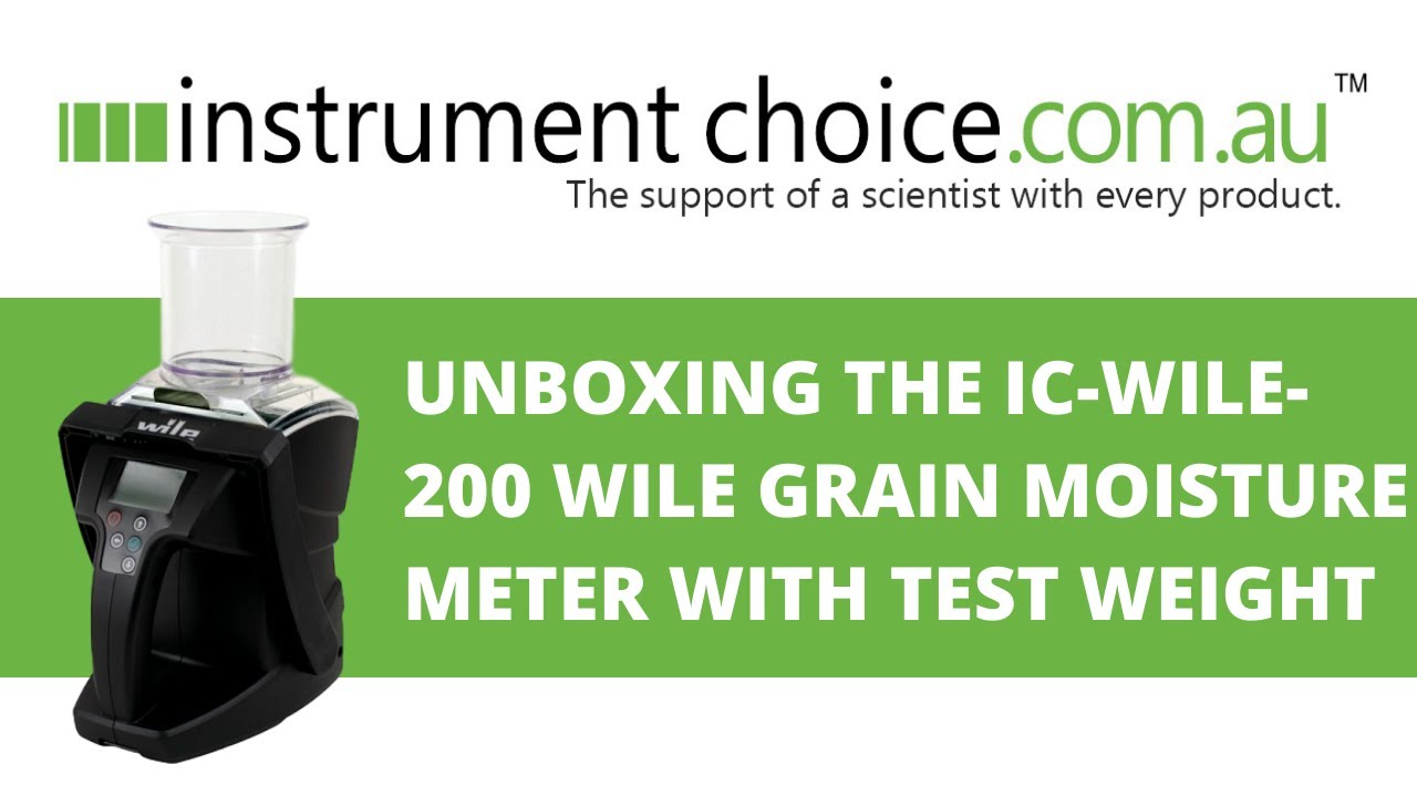 Unboxing the IC-WILE-200 Grain Moisture Meter with Test Weight