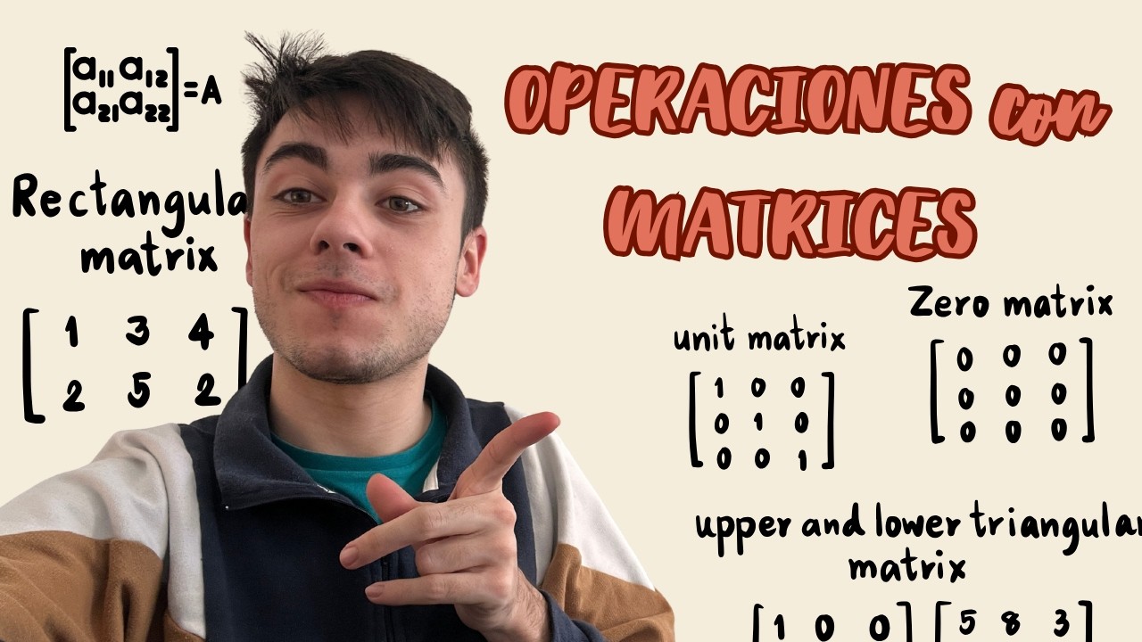 OPERACIONES con MATRICES — 2º de Bachillerato (Ciencias)
