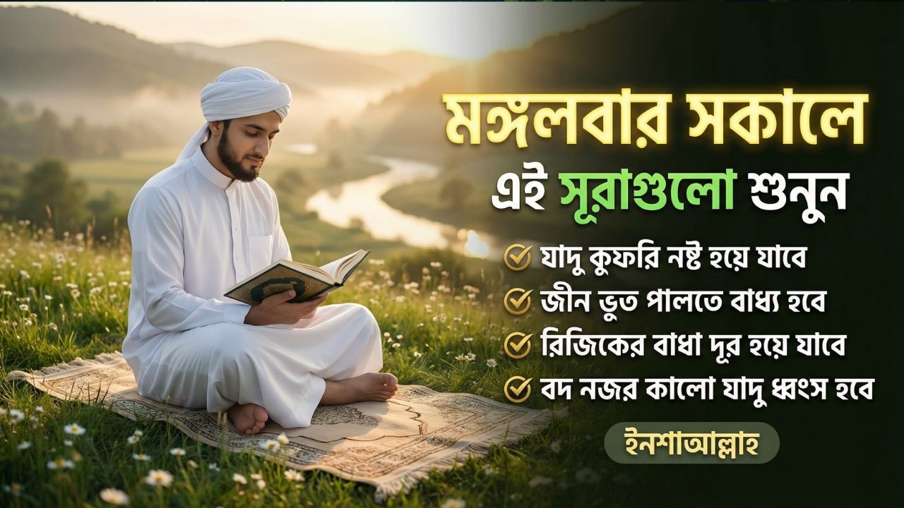 মঙ্গলবার সকালে সুরাটি একবার শুনুন অফুরন্ত রুজি রোজগার ধনসম্পদে বরকতের আমল, ইনশা আল্লাহ।সকালের আমল।