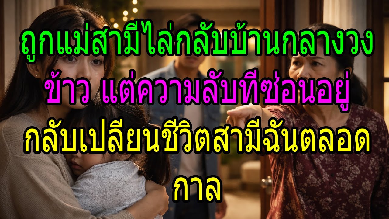 ถูกแม่สามีไล่กลับบ้านกลางวงข้าว แต่ความลับที่ซ่อนอยู่ กลับเปลี่ยนชีวิตสามีฉันตลอดกาล