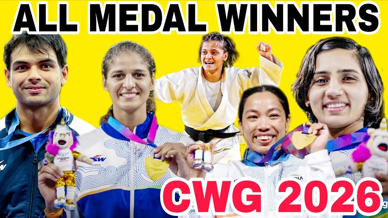 🇮🇳 All India Medal Winners at CWG 2026 | Complete Gold, Silver & Bronze List