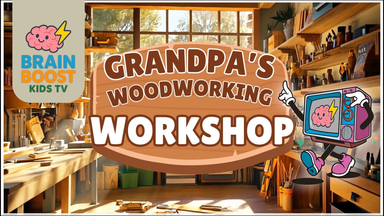25. Grandpa&rsquo;s Woodworking Workshop - BrainBoostKidsTV