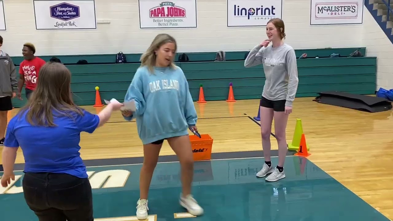 Adapted Physical Activity Class (throwing and catching theme)