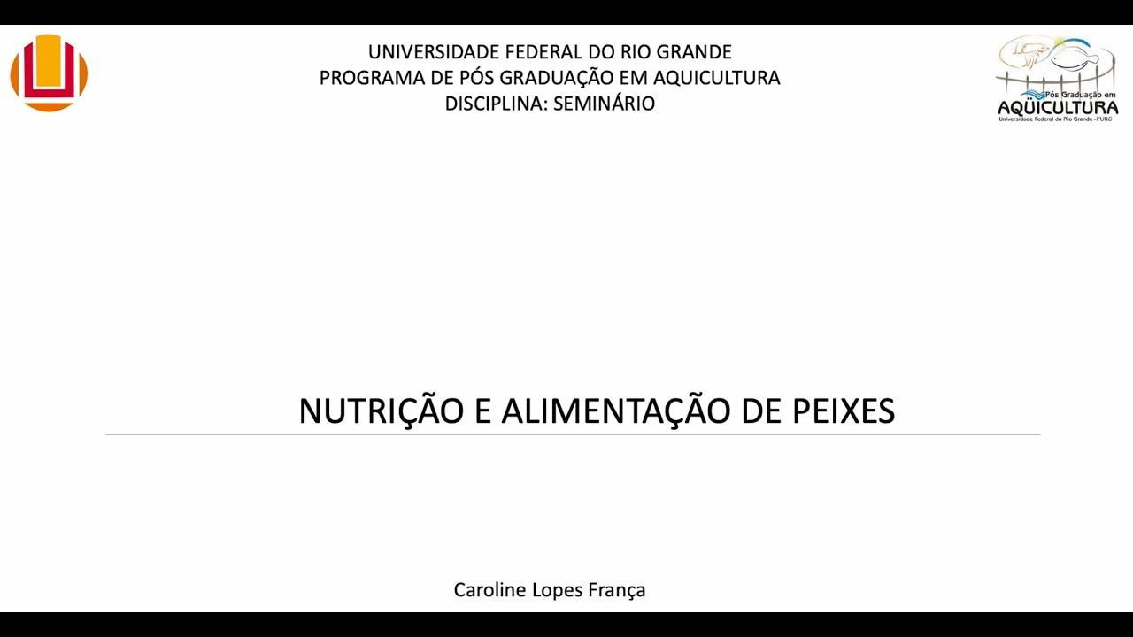 Nutrição e alimentação de peixes