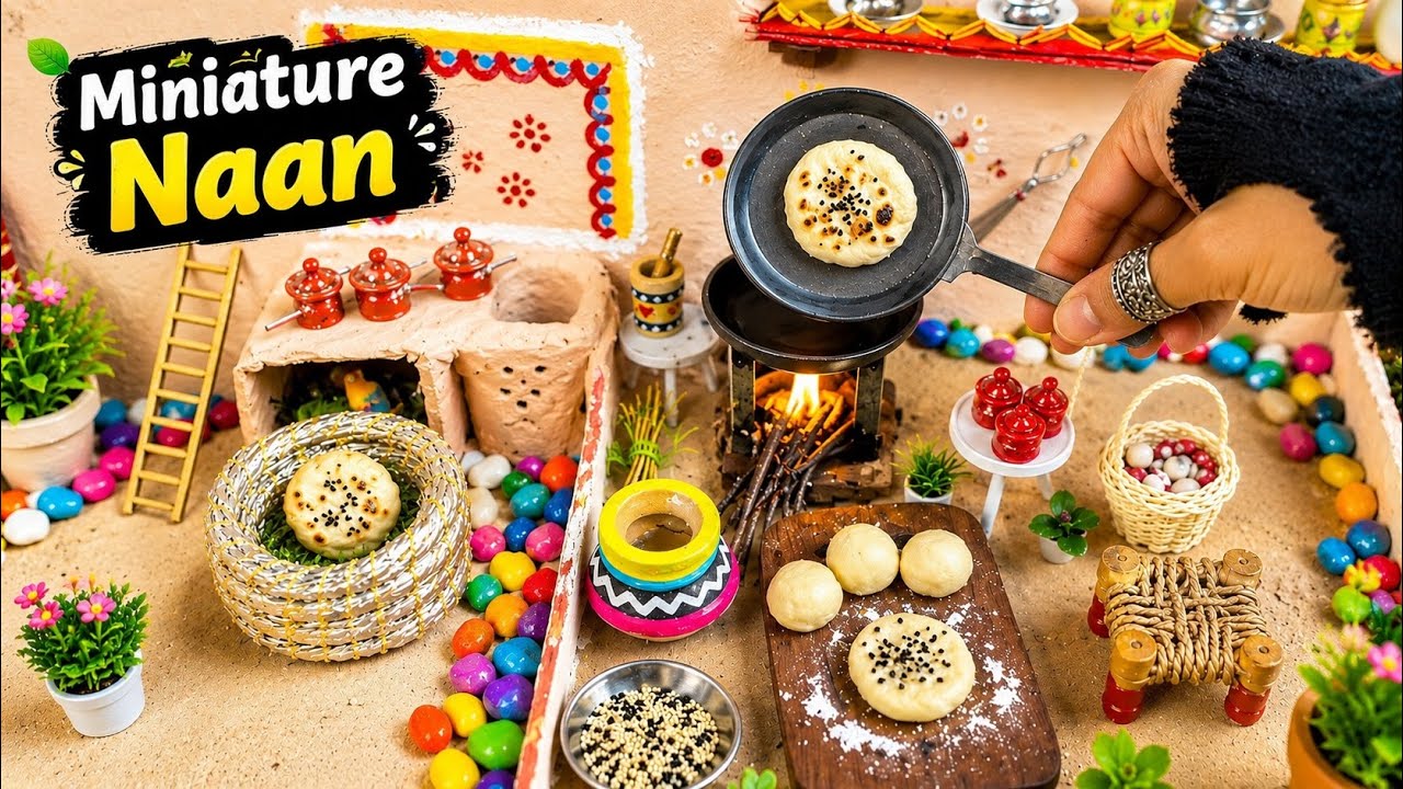 Mini Naan   miniature naan bread   Niliz Mini Village