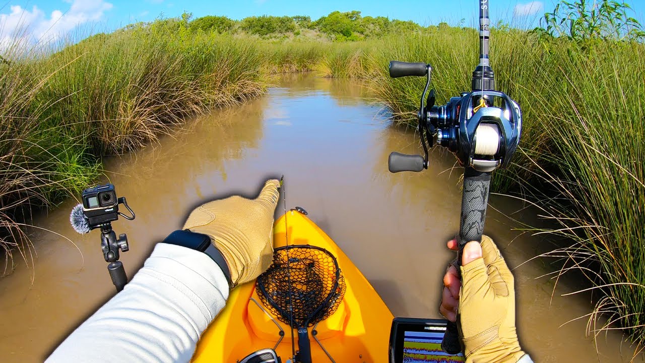 Exploring Narrow Ditches for Giant Game Fish {Daiwa Steez A TW HLC}