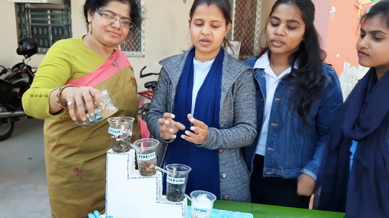 Water Purification Model #scienceexperiment #dietlucknow #diet