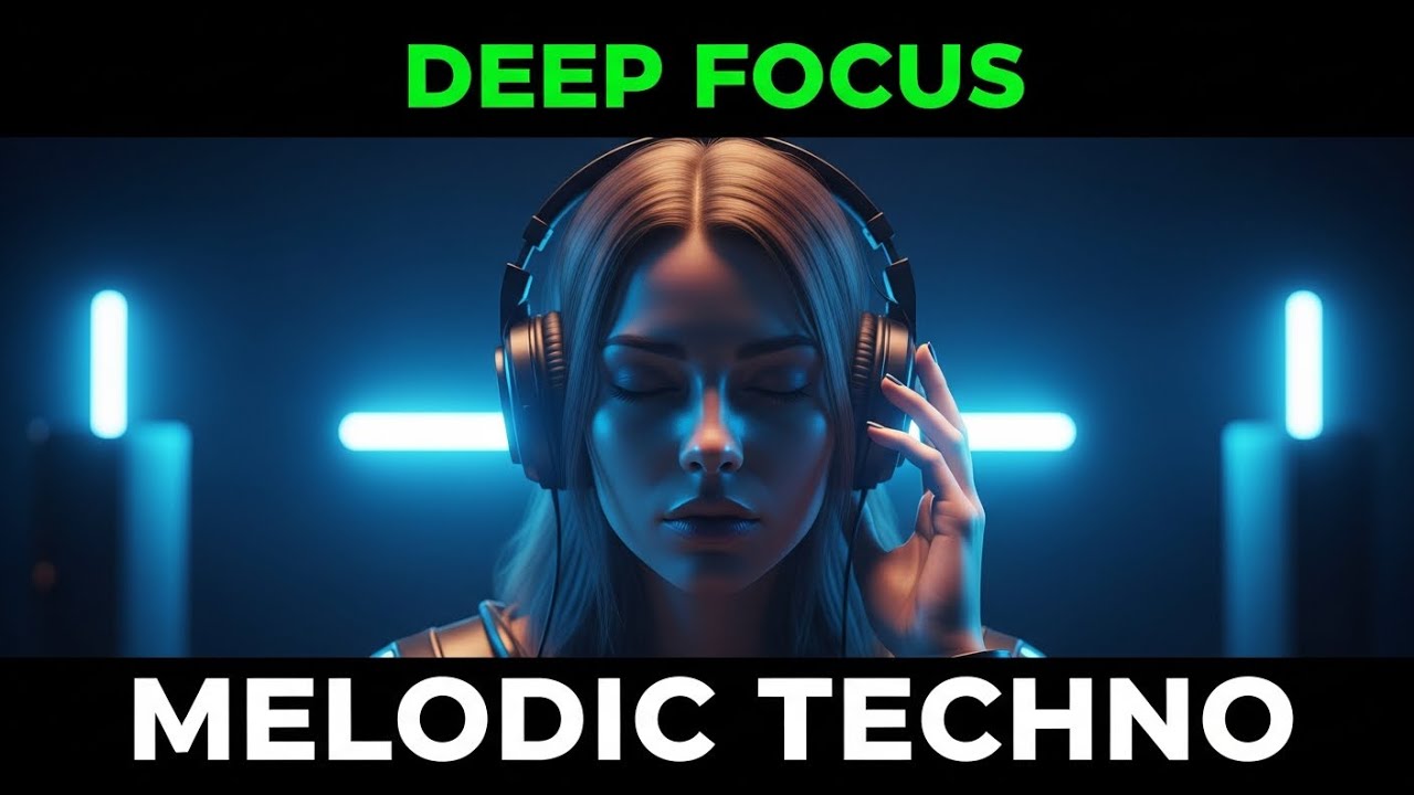 Deep Focus Melodic Techno 💻 Productivity & Concentration Mix