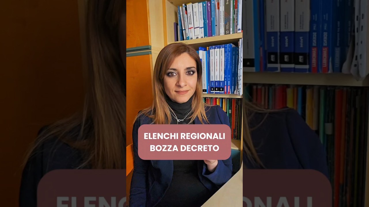 Elenchi regionali: bozza decreto