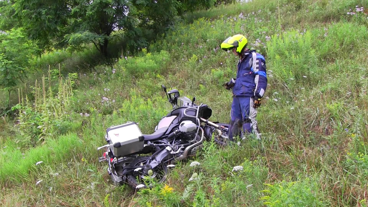 dropping a bike going uphill