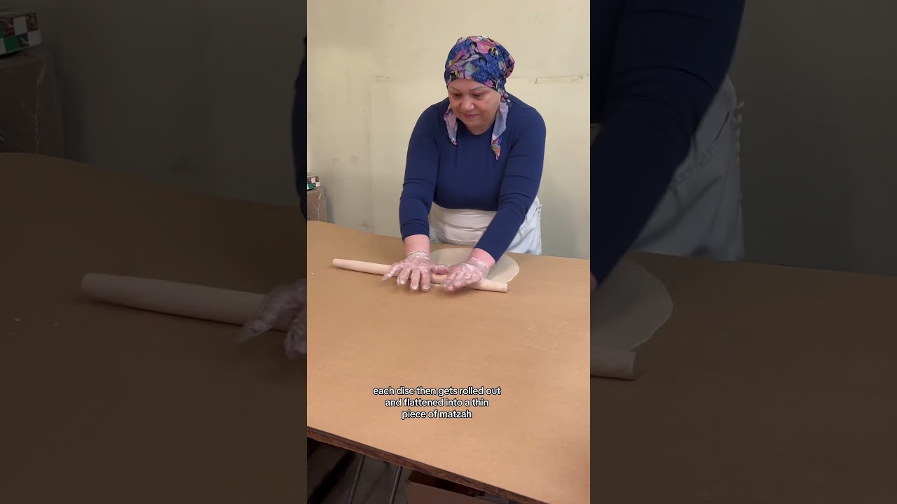 Come with me to a handmade matzah bakery  #matzah #passover #bakery #handmade #jewish