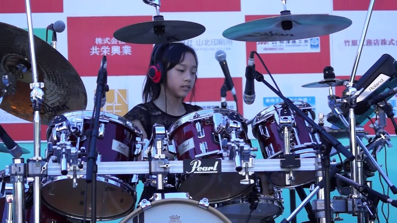 Drums　KANADE SATO ３－１　佐藤奏 　川口ストリートjazzフェス
