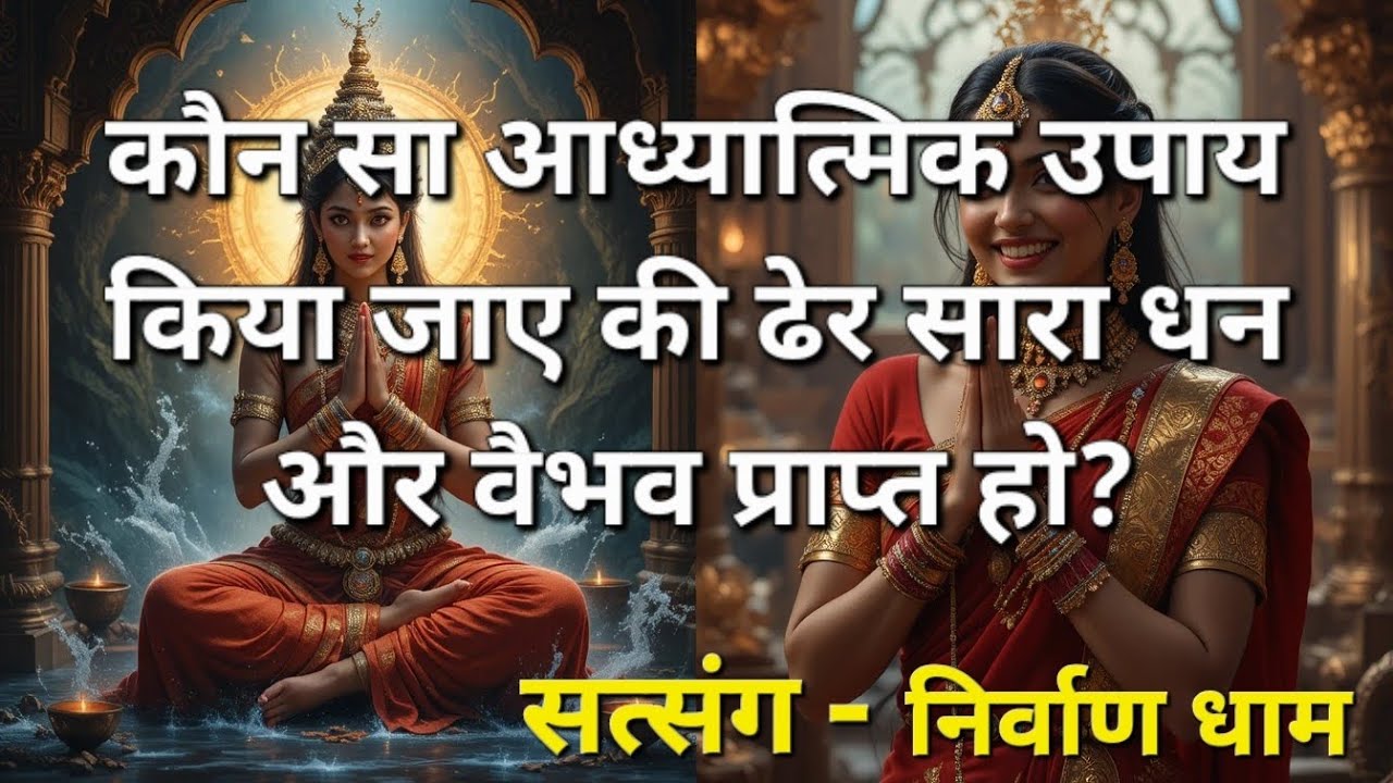 कौन सा आध्यात्मिक उपाय किया जाये की धन और वैभव प्राप्त हो? सत्संग #nirvandham 