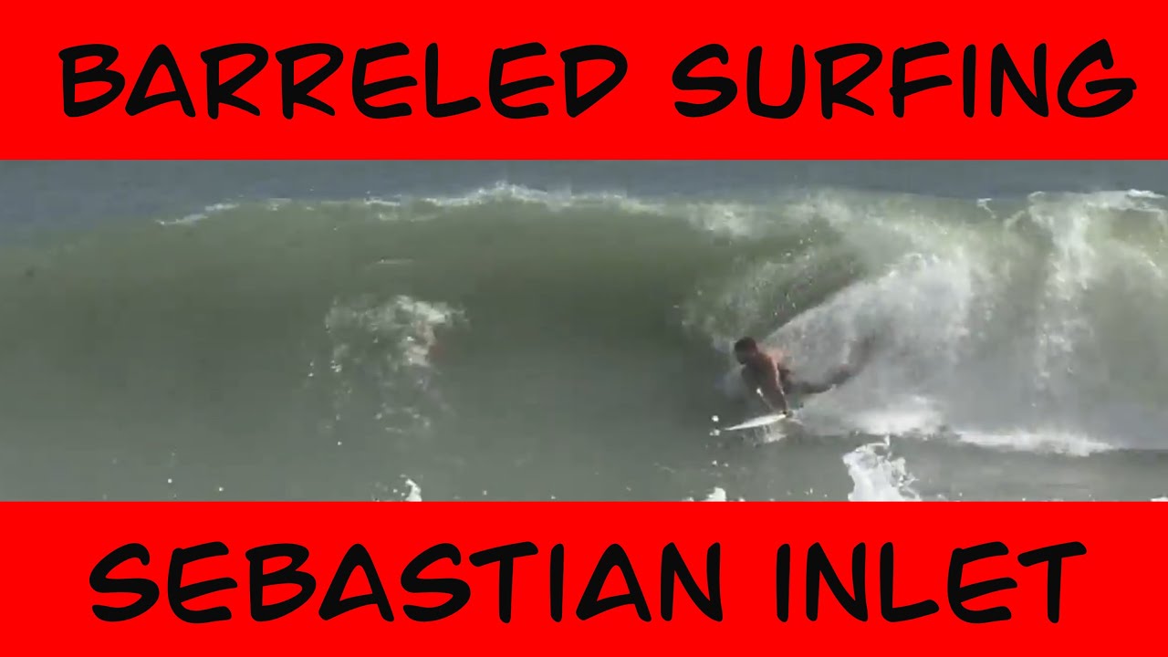 Barreled Surfing at Sebastian Inlet