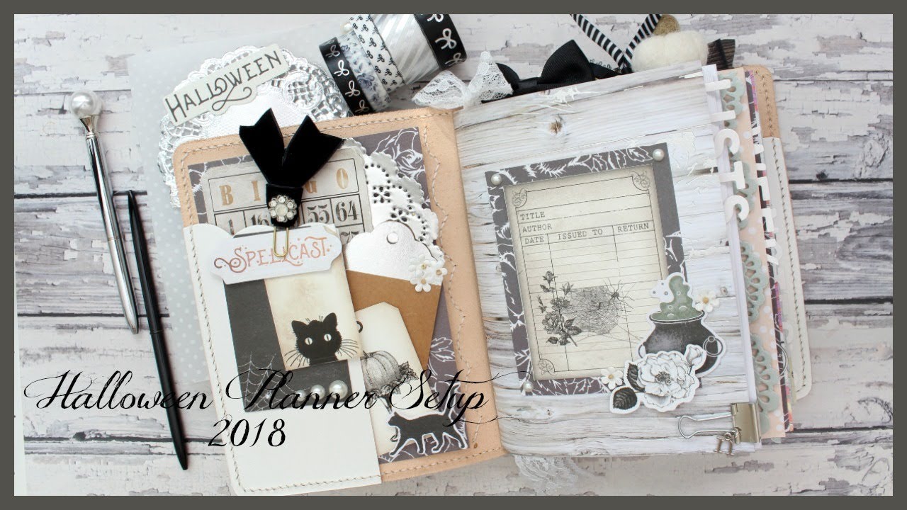 HALLOWEEN PLANNER SETUP 2018 ll COLLAB WITH CARDBOARD COUTURE