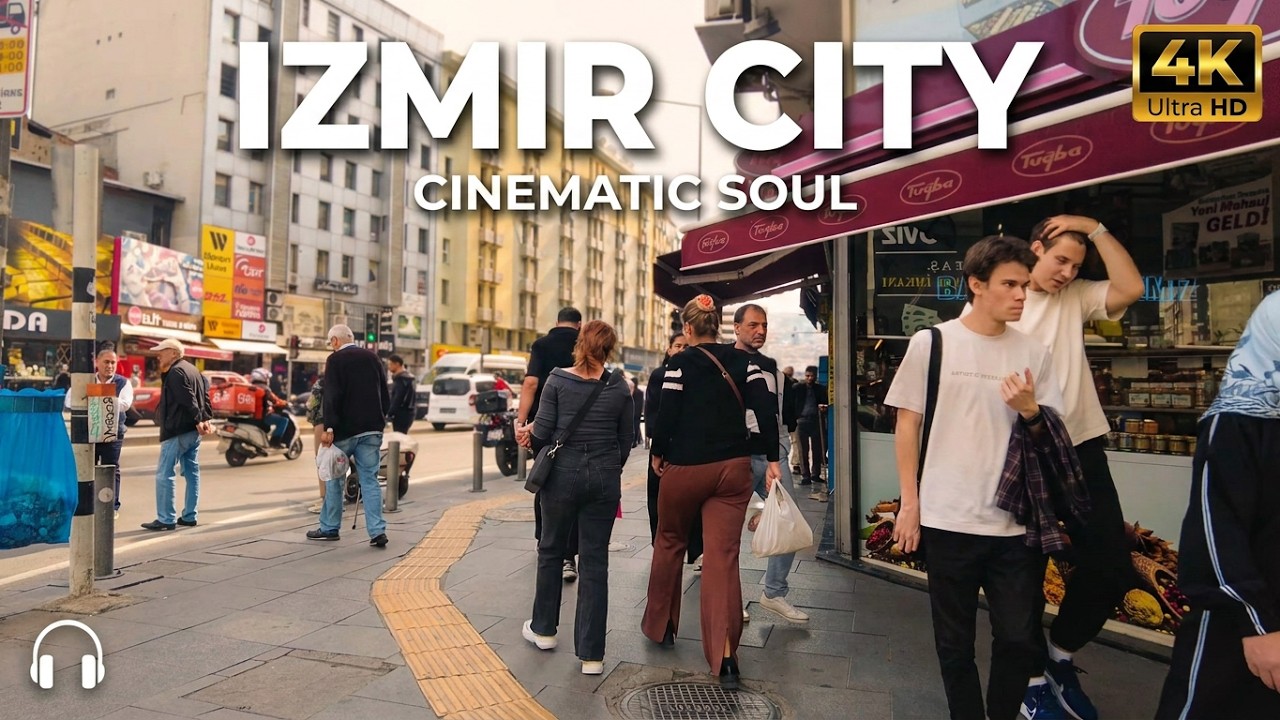 IZMIR CITY WALK • TÜRKİYE 4K 60FPS | POV CINEMATIC SOUL OF THE CITY | 3D AUDIO | NO TALK | SOUL TV