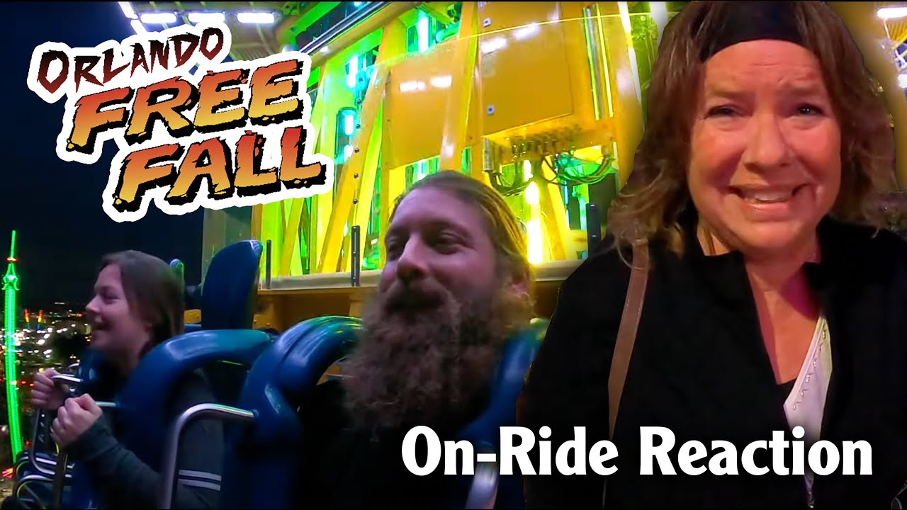 Sarah's Mom Freaks Out on the Worlds Tallest Drop Tower | Orlando Free Fall Icon Park