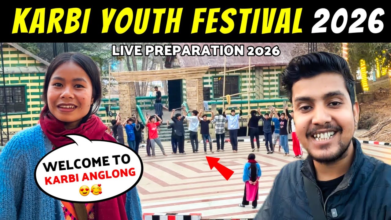 Karbi Youth Festival 2026 | Traditional House Making & Crazy Dance Practice LIVE | Karbi Anglong