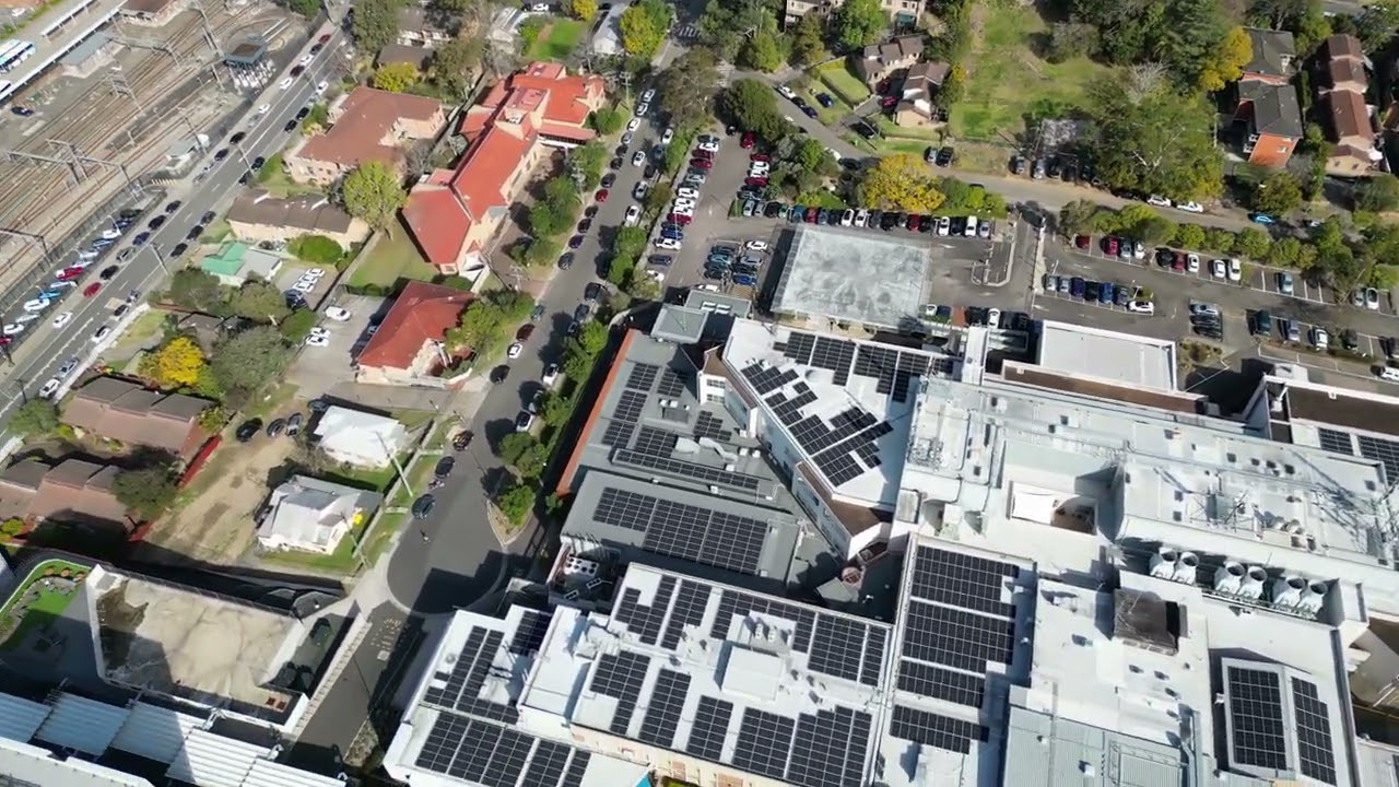 Gosford hospital from above