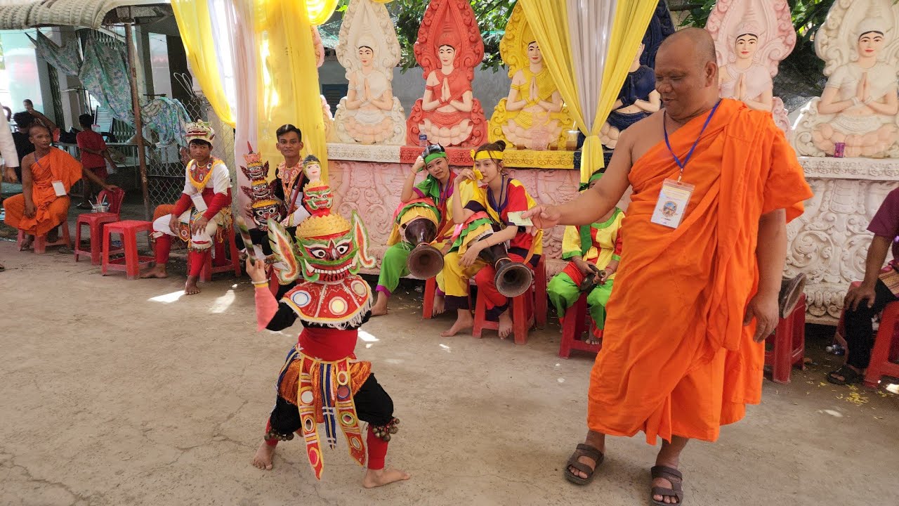 Yak Rom Mini. Xuất Hiện Ông Trần Khmer Nhỏ Siêu Dễ Thương Ở Chùa Sleng Thmey. Yak Rom Khmer Krom