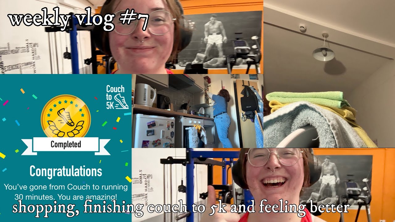 weekly vlog #7: shopping, finishing couch to 5k and feeling better