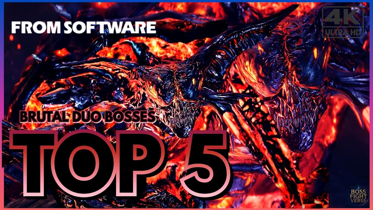 Top 5 Most BRUTAL Boss Duos in Soulsborne Games!
