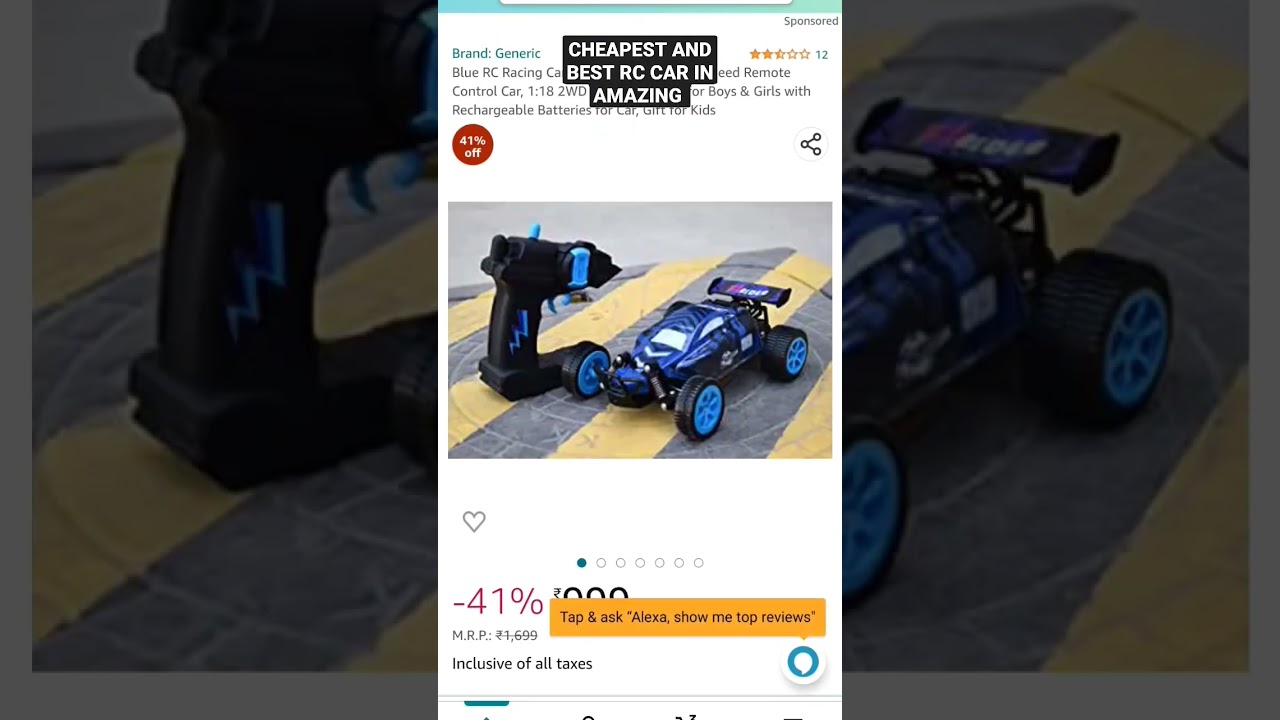 #shorts CHEAPEST AND BEST RC CAR IN AMAZON #carryminati #viral #trending