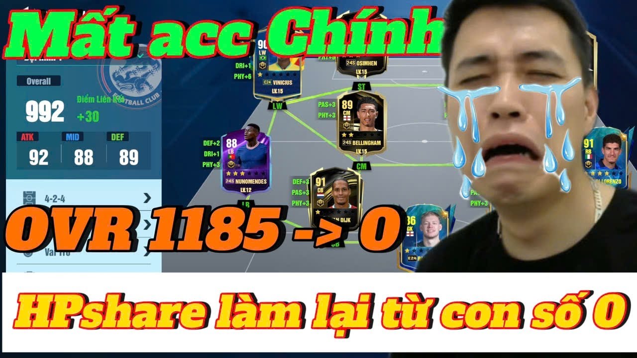 [BAPF] HPshare BAY acc CHÍNH, làm lại từ con số 0 || Be A Pro Football