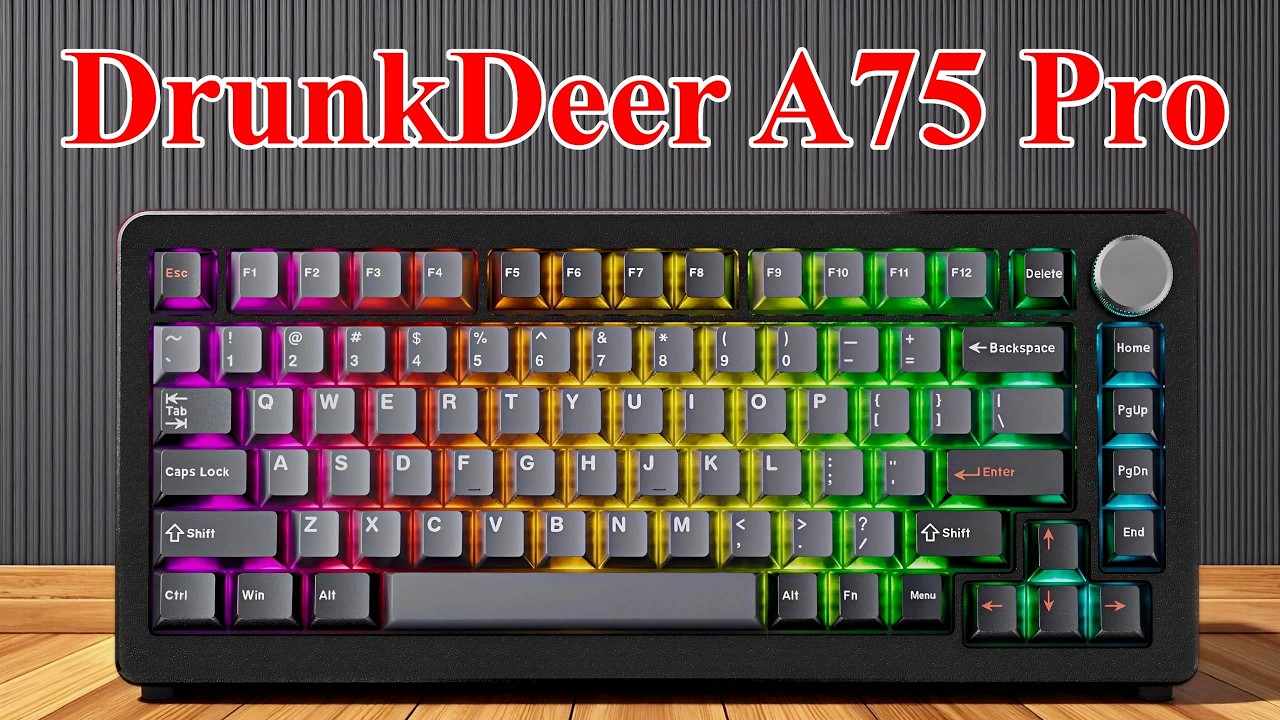 Самая ТИХАЯ магнитная клавиатура DrunkDeer A75 Pro