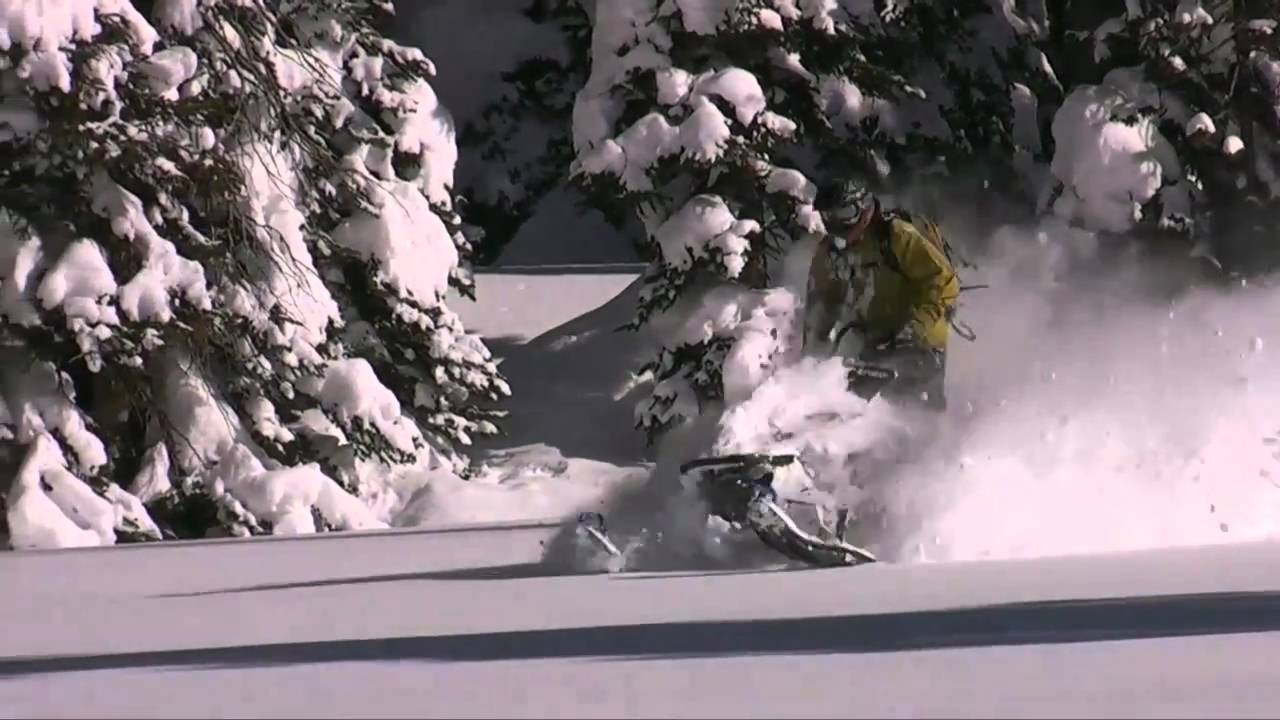 McCall Idaho Snowmobiling DEEP! Powder