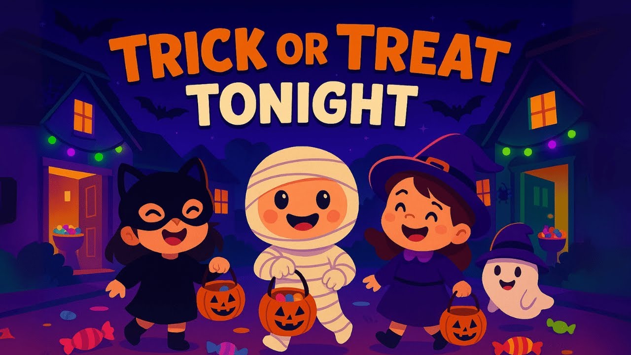 🎃 Trick or Treat Tonight | Halloween Song for Kids | Spooky & Fun Children&rsquo;s Music | Starlala ABC
