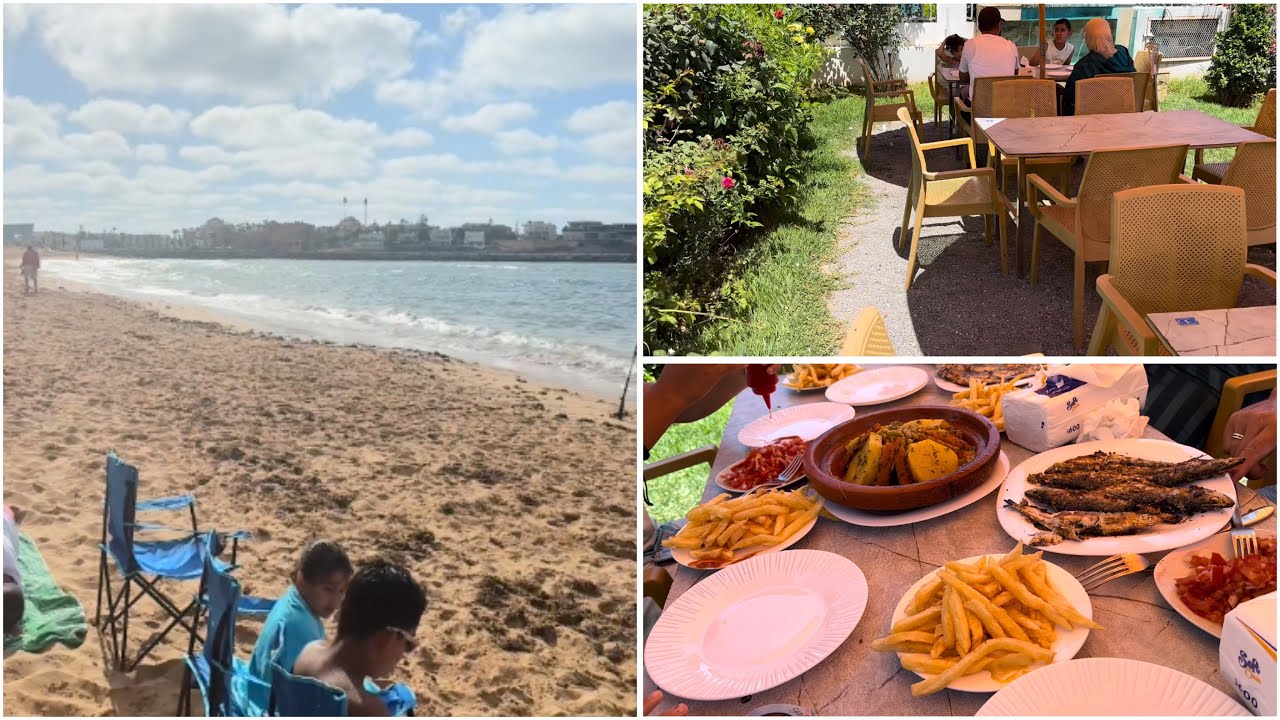Une Journée en Famille à la Plage à Bouznika 🇲🇦🏝️⛱️☀️