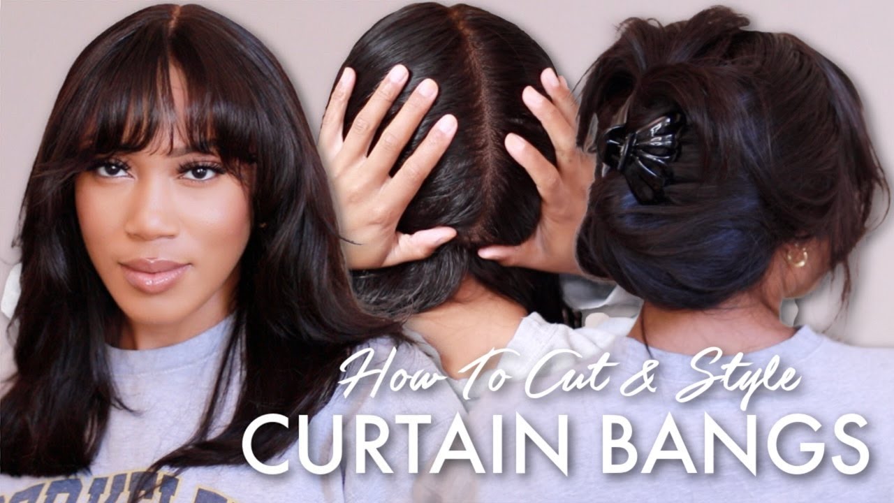 REAL SCALP | Pre-plucked Full Lace Glueless Wig | Curtain Bangs & Style