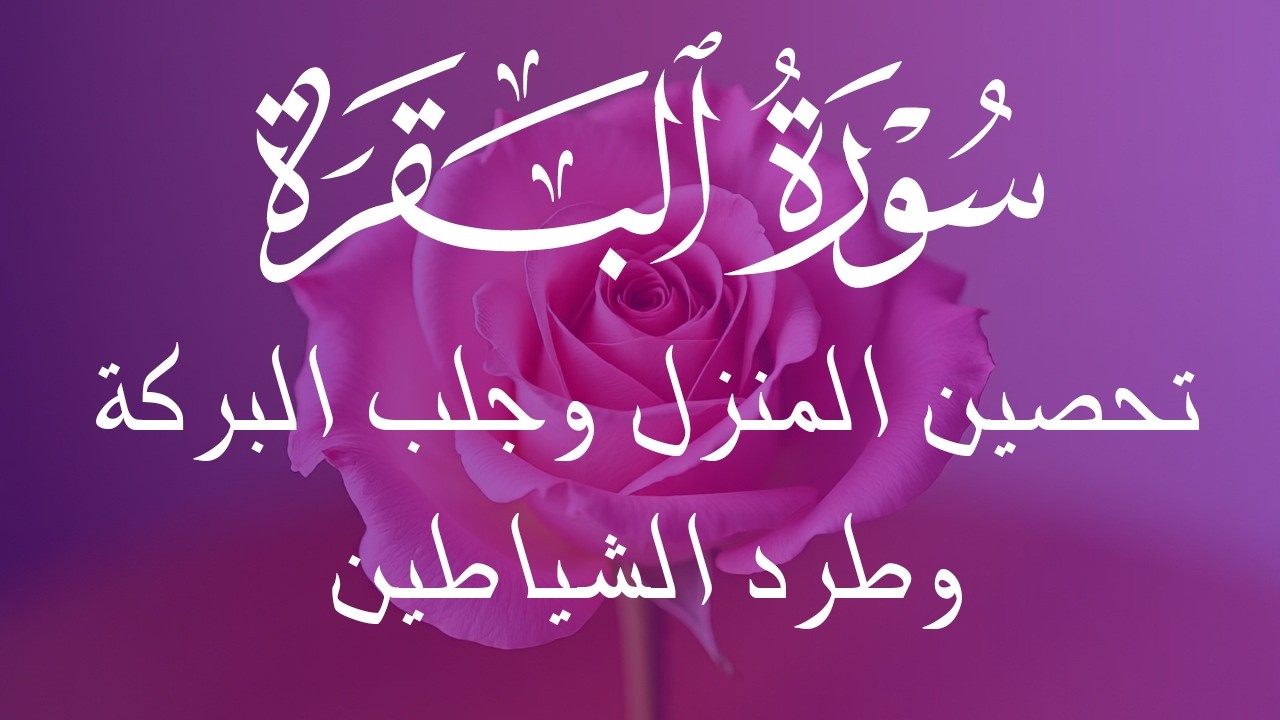 سورة البقرة، كامله ، قران، الصباح ،والمساء،لحفظ وتحصين المنزل وجلب البركه