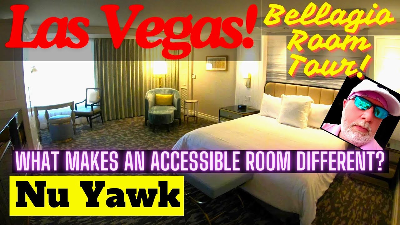 🟡 Las Vegas | Bellagio Room Tour! What Makes An Accessible Room Different? Join Me & Find Out! ♿
