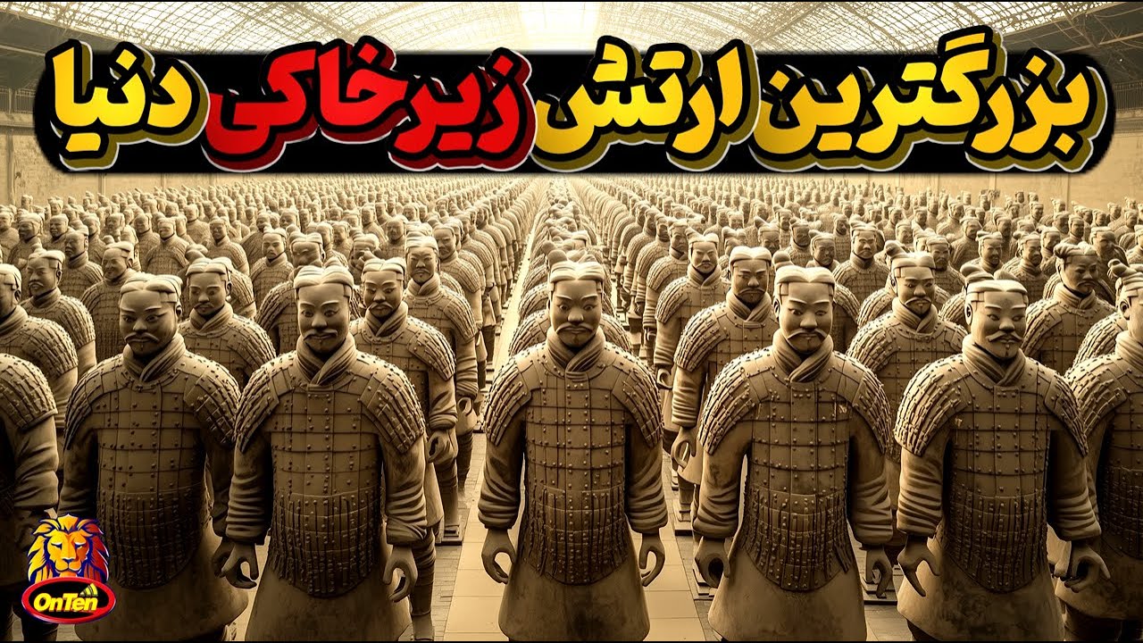 لشکر سفالین و زیرخاکی چین، هزاران سربازمجهز به لباس جنگی و سازوبرگ نظامی