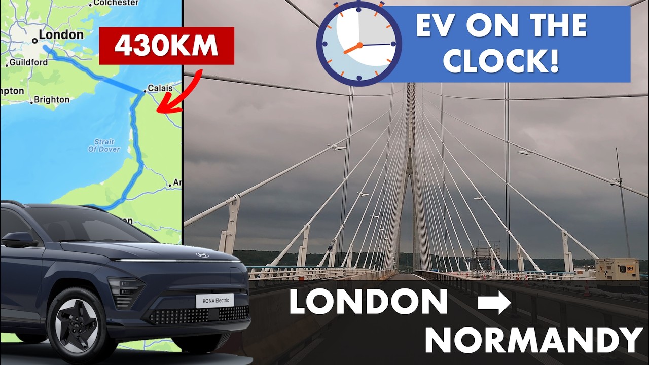 EV Trip Across the Channel: What Speed to Arrive on Time?
