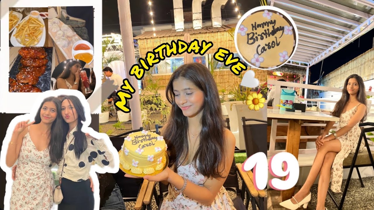 My birthday eve🤍🫶🏻||9teen🧿||last day being this age😭||DINNER🍷||