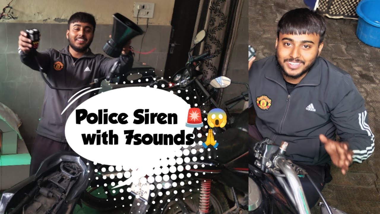 ये क्या बवाल है bhyi 🚨😱l police siren l. 7 sounds testing 😎😮😮😨dhashu performence 1दम🔥🔥