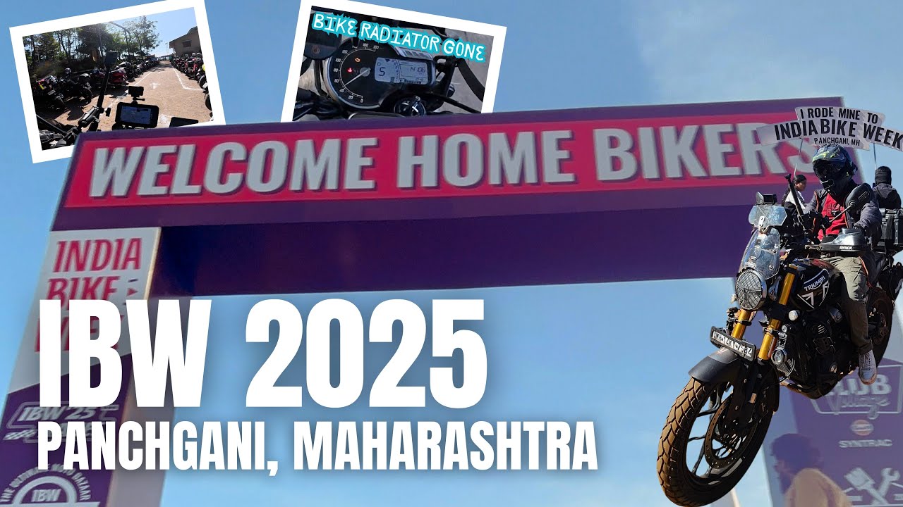 Pune to Panchgani Ride | IBW 2025 Begins | Triumph Speed 400 | Ghats, Overheating & Mahu Dam 🏍️🔥
