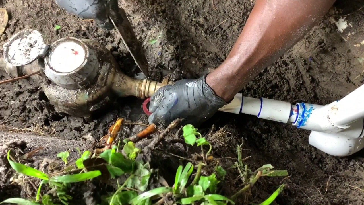 How to fix a pvc Water Leak coming from your city meter