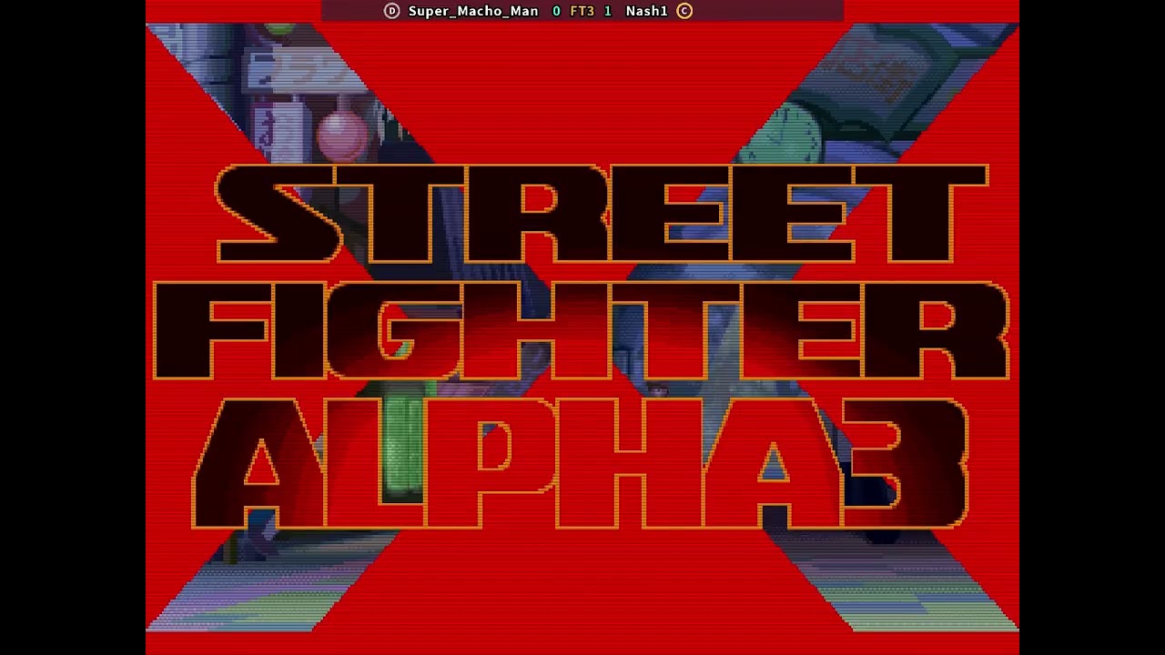 Street Fighter Alpha 3 | Super_Macho_Man vs nash1 [ft3]