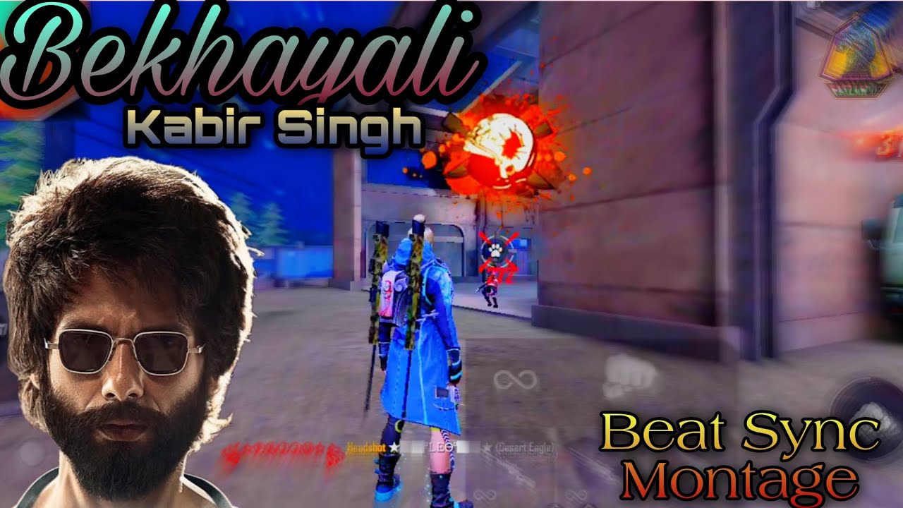 Bekhayali Main Beat Sync Montage | Free Fire Best Montage Edit | best Free Fire Hindi Montage Songs