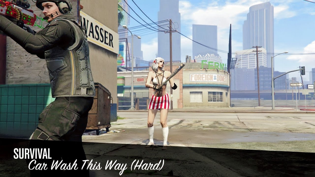 Car Wash This Way (Hard) by PackinHeaters GTAV Survival 