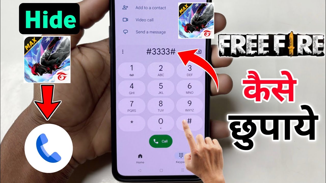 how to hide free fire in dialer ( new process) free fire dialer mein kaise chhupaye