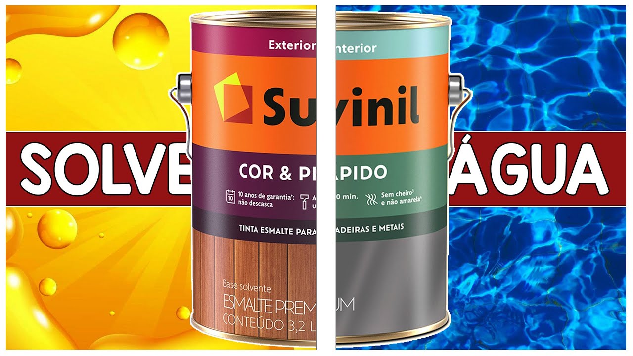 Qual a Diferen&ccedil;a Entre Tinta Esmalte Base De &Aacute;gua e Solvente?