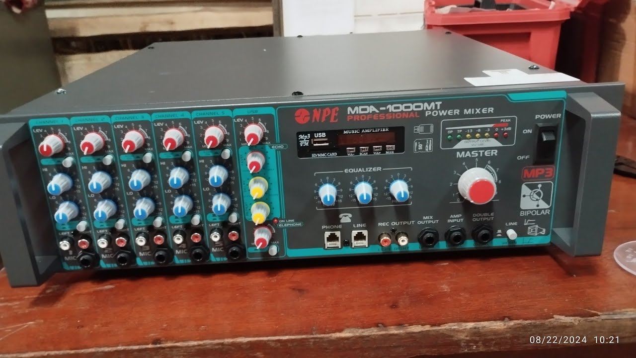 NPE Power Mixer MDA-1000MT PROFESSIONAL : How to use ?